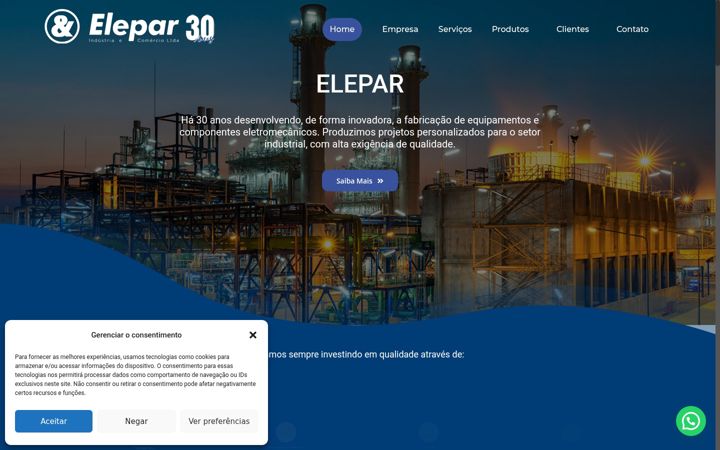 Screenshot ta' elepar.com.br