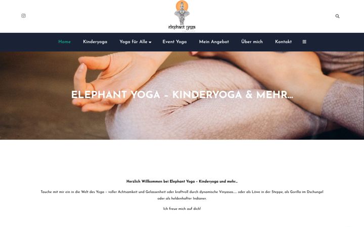 Zrzut ekranu elephant-yoga.de