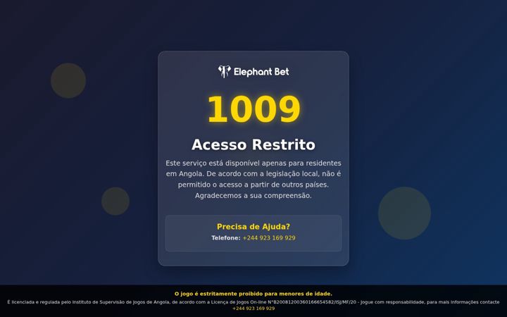 Screenshot of elephantbet.co.ao