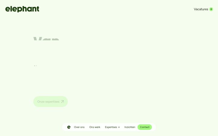 Ekrānuzņēmums no elephantcs.nl