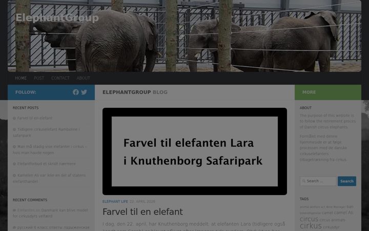 Ekrano kopija elephantgroup.dk