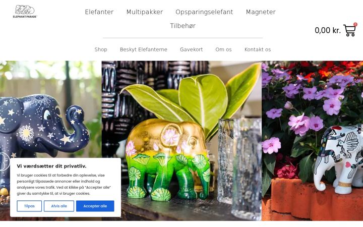Skjámynd af elephantparade-shop.dk
