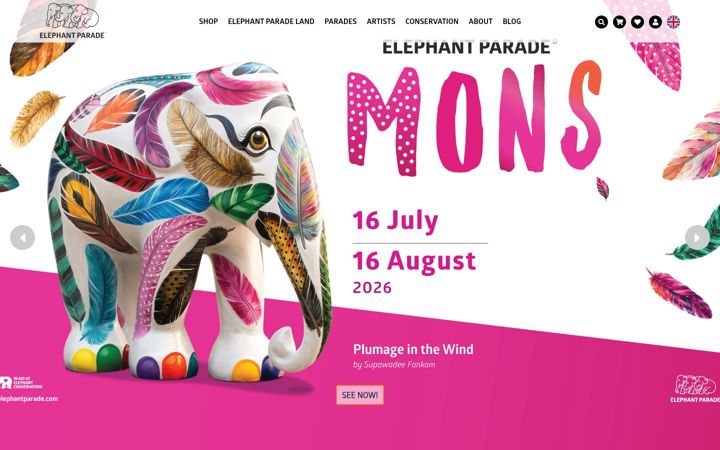 Screenshot of elephantparade.com