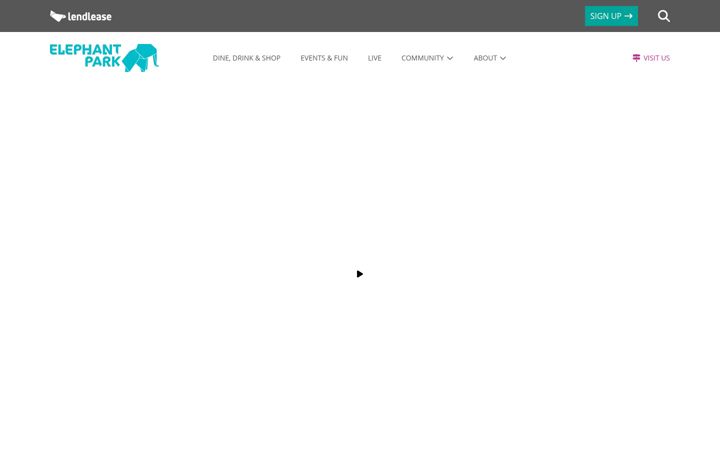 Screenshot ta' elephantpark.co.uk