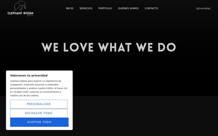 Screenshot of elephantroomfilms.com