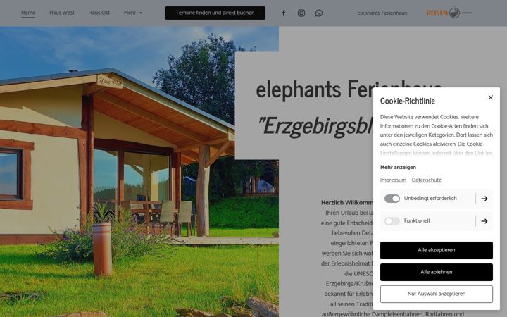 Screenshot von elephants-ferienhaus.de