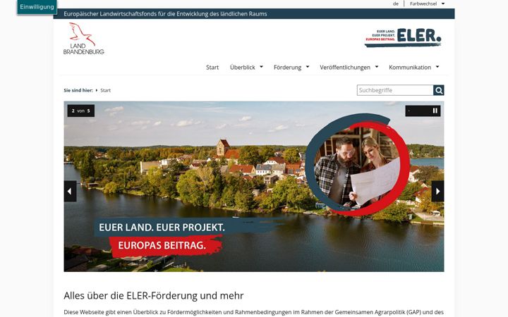 Screenshot von eler.brandenburg.de