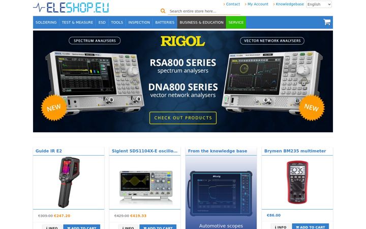 Screenshot of eleshop.eu
