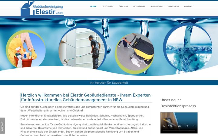 Screenshot von elestir-reinigung.de