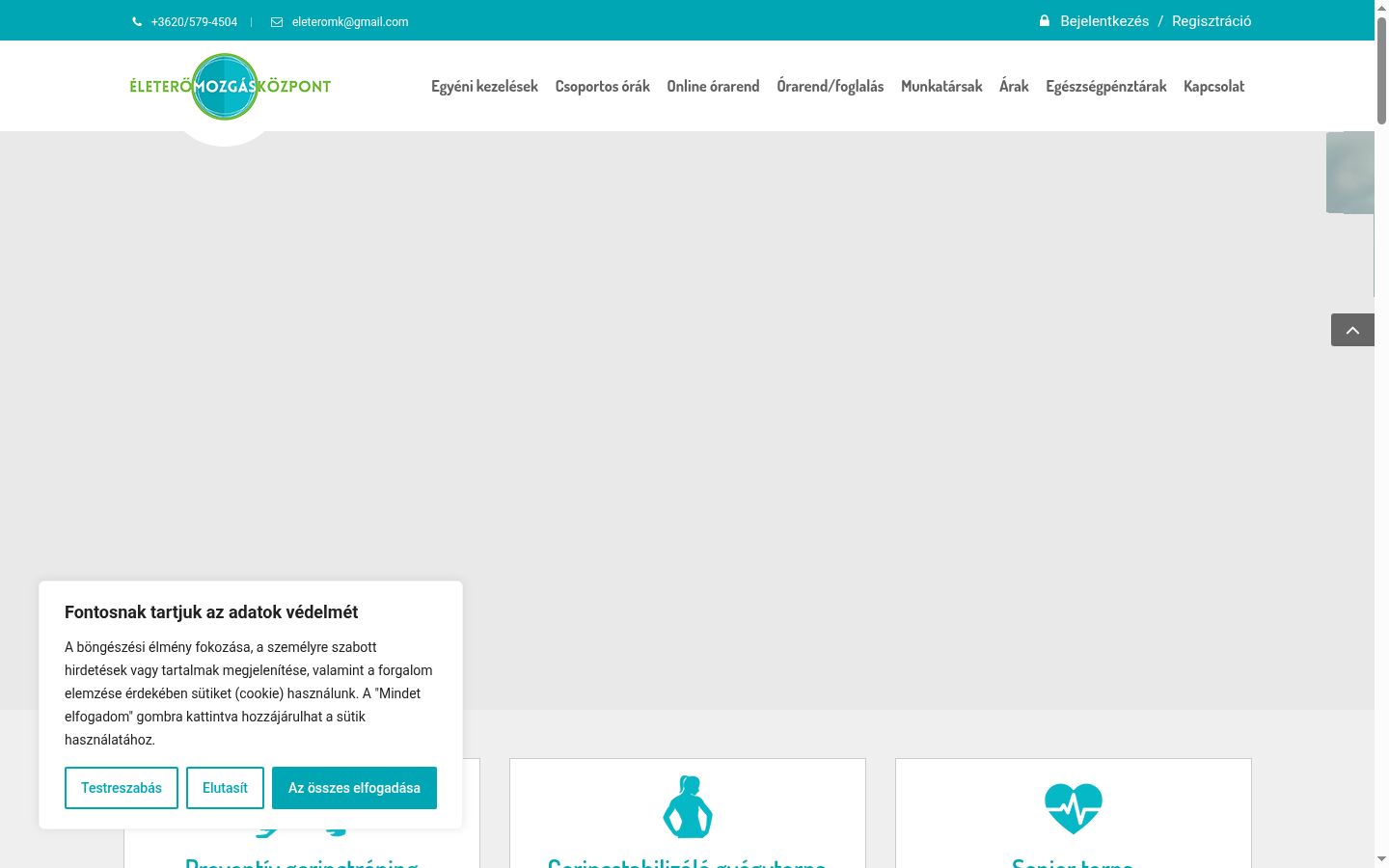 Skjermbilde av samtykkebanneret slik det vises før noen interaksjon