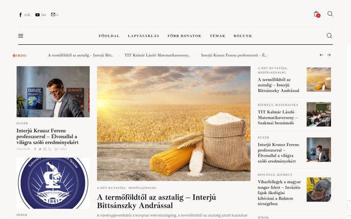 Skärmbild av eletestudomany.hu