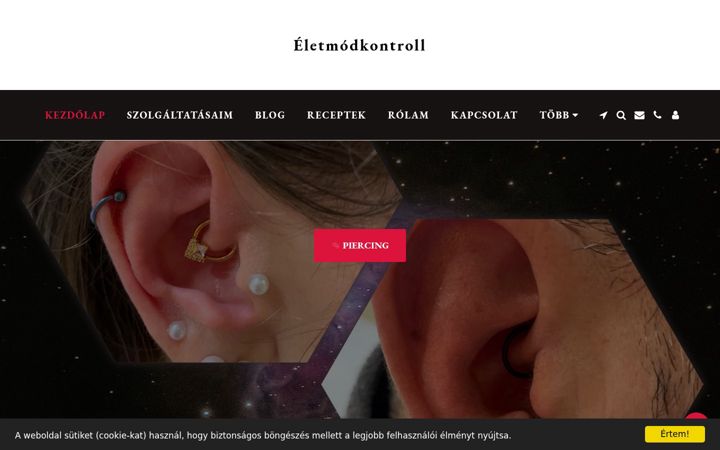 Screenshot of eletmodkontroll.com