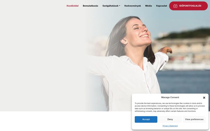 Skärmbild av eletmodmentorod.hu