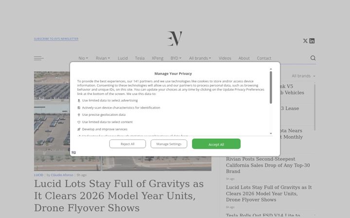 Screenshot of eletric-vehicles.com
