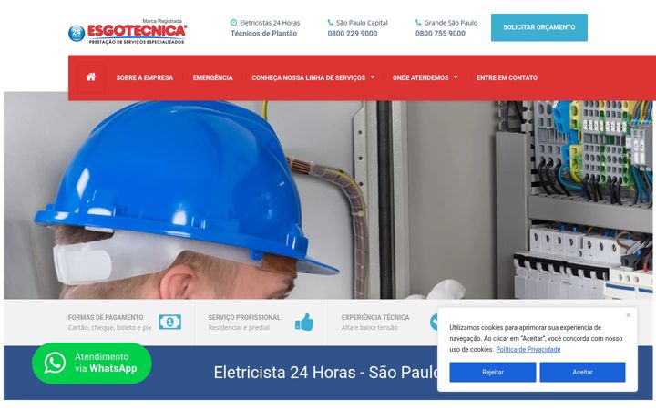 Екранна снимка на eletricista.srv.br