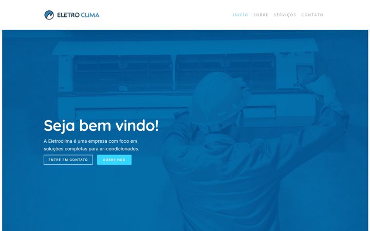 Екранна снимка на eletroclimavix.com.br