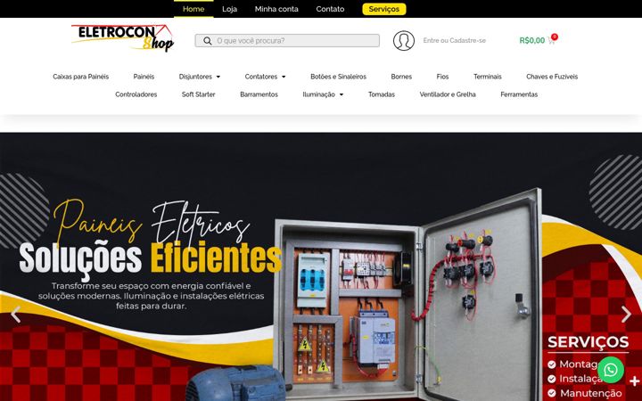 Екранна снимка на eletroconshop.com.br