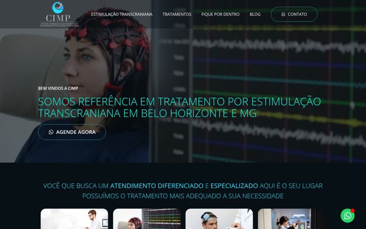 Екранна снимка на eletroestimulacaocerebral.com.br