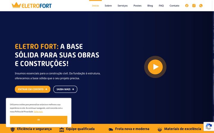 Екранна снимка на eletrofortbrasil.com.br