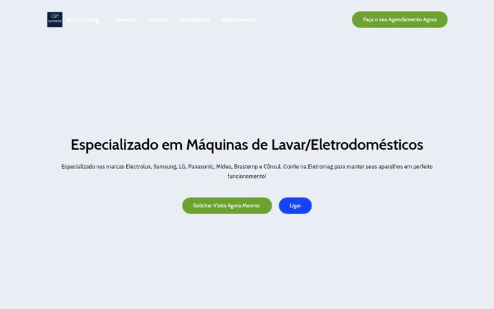 Екранна снимка на eletromagmanutencao.com.br