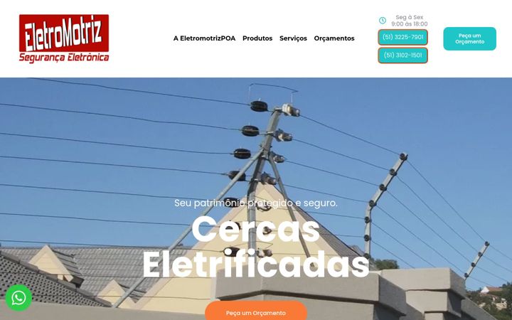 Snímek obrazovky eletromotrizpoa.com.br