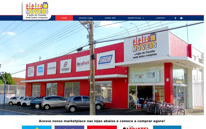 Екранна снимка на eletromoveisfaustao.com.br