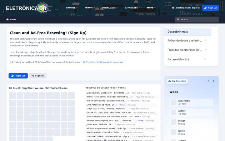 Screenshot of eletronicabr.com