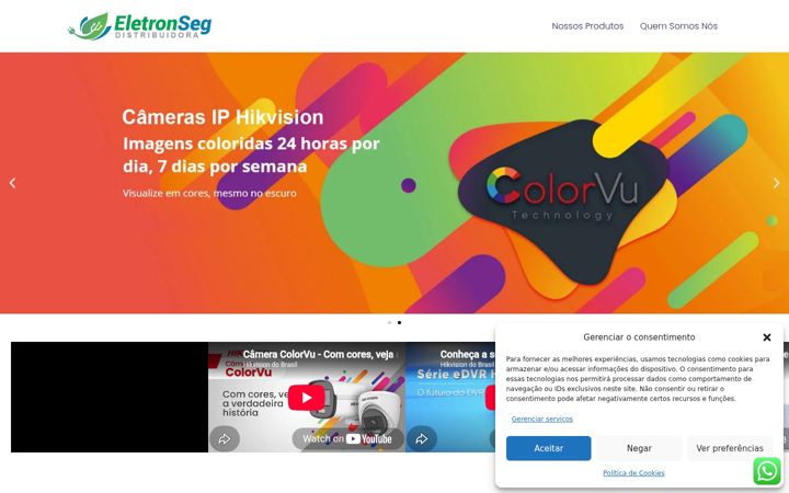 Екранна снимка на eletronseg.com.br