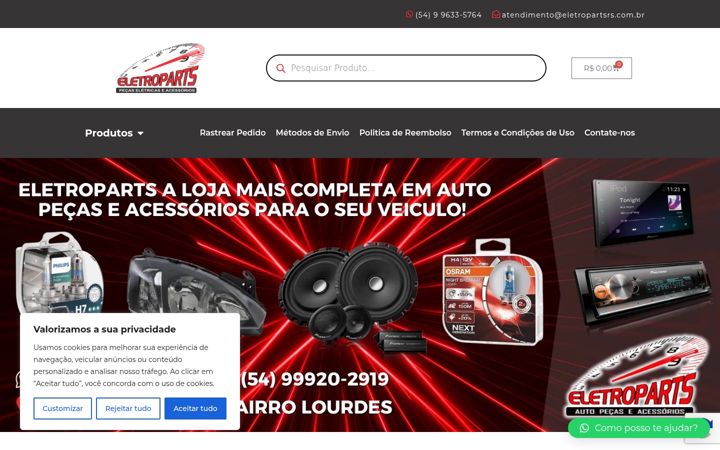 Snímek obrazovky eletropartsrs.com.br
