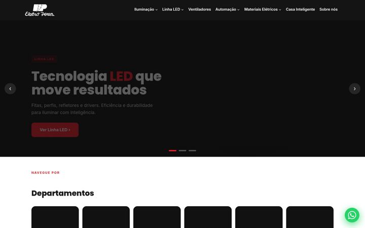 Snímek obrazovky eletroperez.com.br