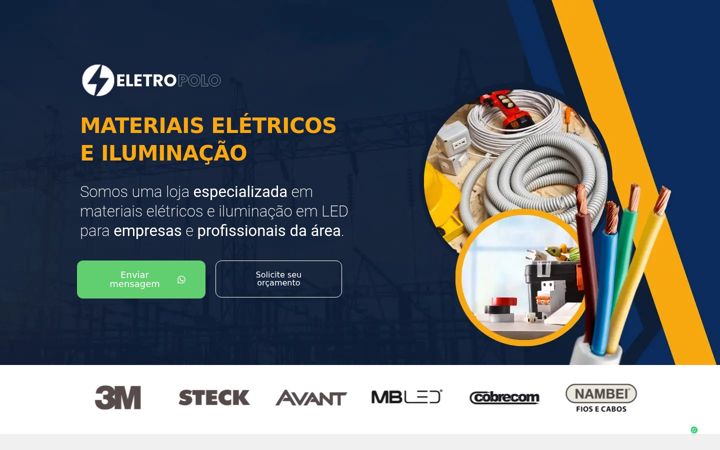 Snímek obrazovky eletropolorio.com.br
