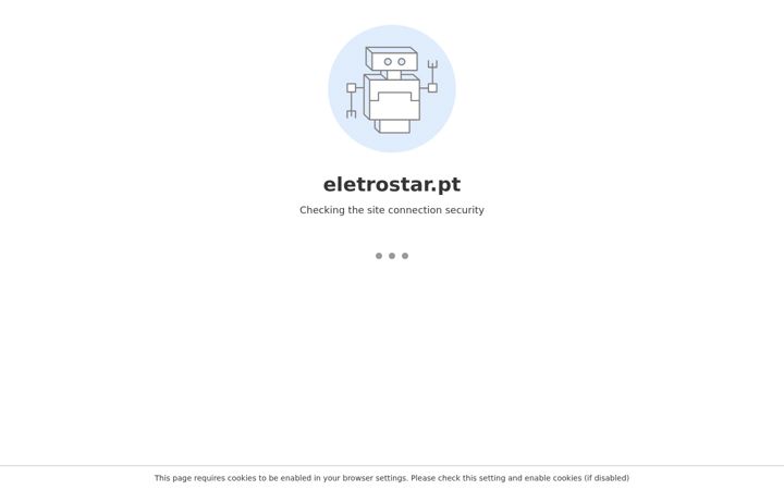 Captură de ecran a eletrostar.pt