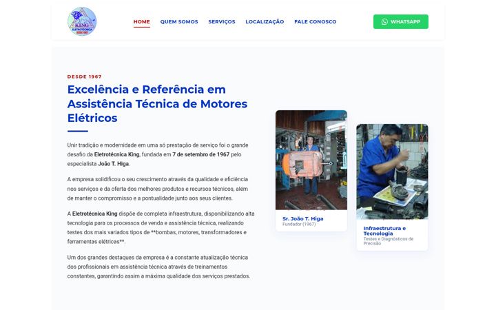 Екранна снимка на eletrotecnicaking.com.br