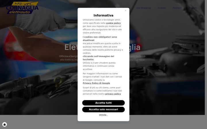 Screenshot ta' elettrautocornaglia.com