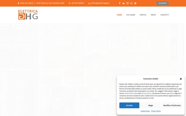 Screenshot van elettricaghg.eu
