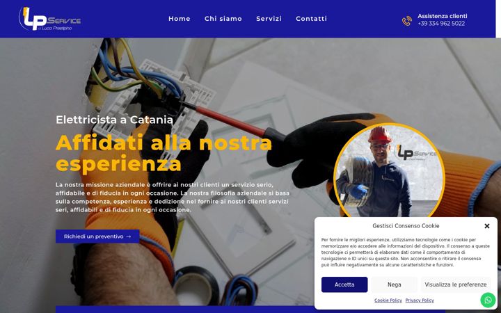 Screenshot of elettricistacatania.com