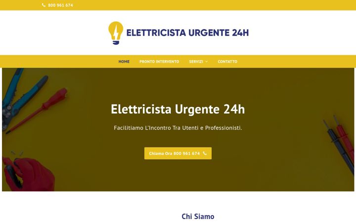 Ekraanipilt saidist elettricistaurgente24h.it