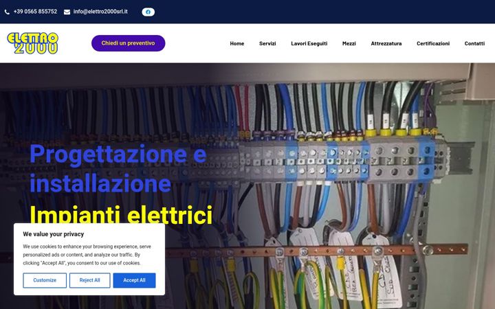 Screenshot of elettro2000srl.com