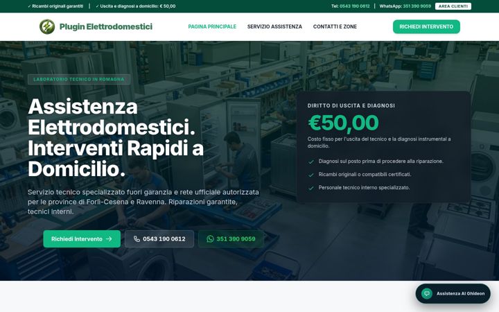 Snimka zaslona za elettrodomestici-plugin.it