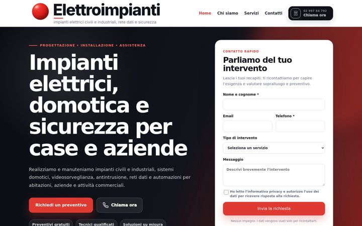 Screenshot of elettroimpianti-srl.com