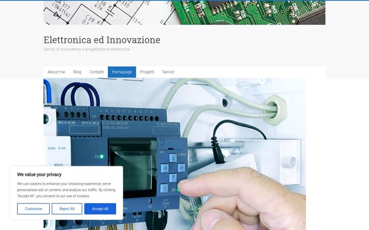 Captura de pantalla de elettroinnova.it