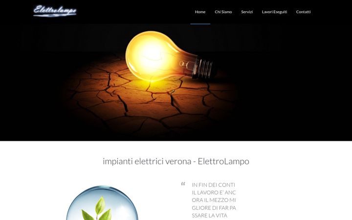 Screenshot of elettrolampo.com