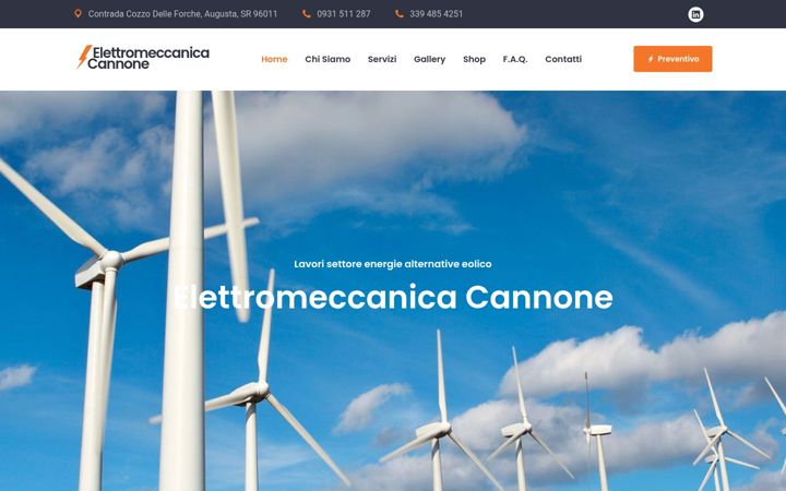 Képernyőkép: elettromeccanicacannone.it