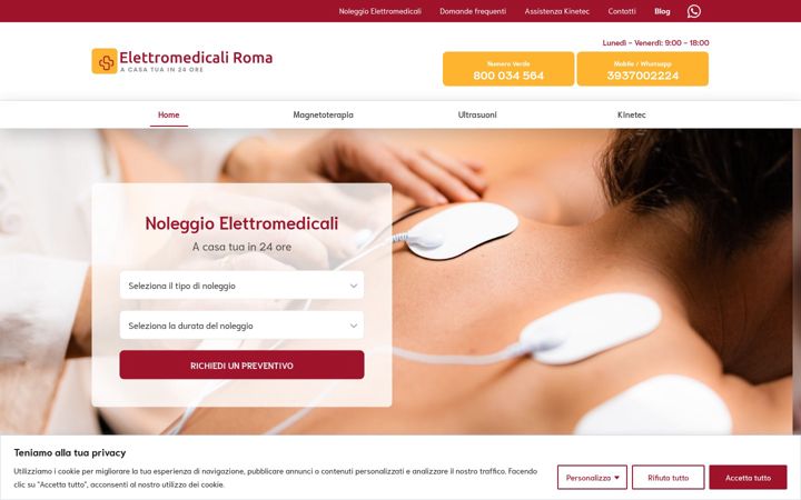 Képernyőkép: elettromedicaliroma.it