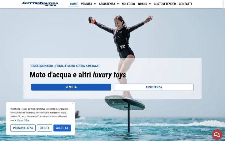 Screenshot of elettronauticaolbia.com
