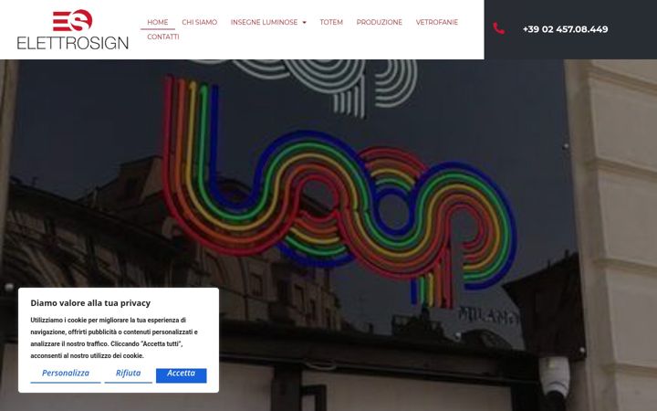 Képernyőkép: elettrosign.it