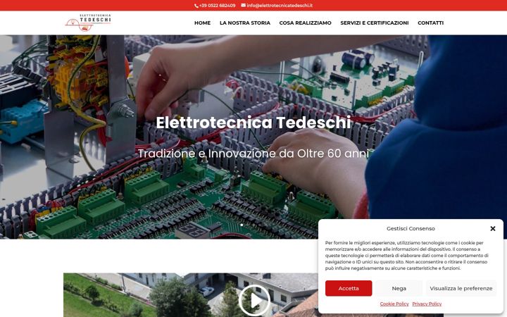 Képernyőkép: elettrotecnicatedeschi.it
