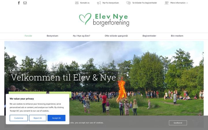 Skjámynd af elev-nye.dk