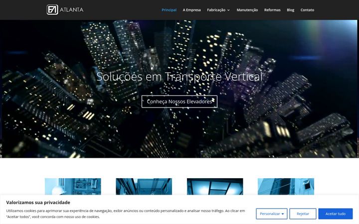 Екранна снимка на elevadoresatlanta.com.br