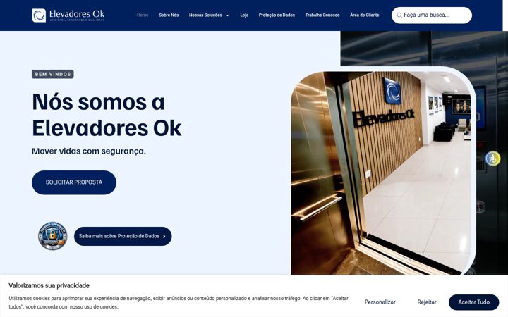 Екранна снимка на elevadoresok.com.br